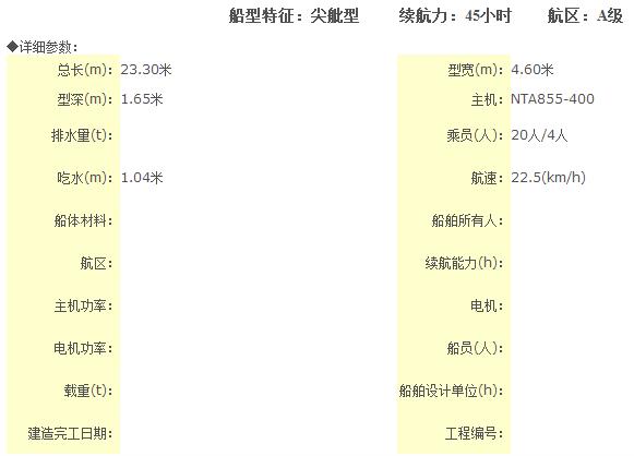 23米交通艇