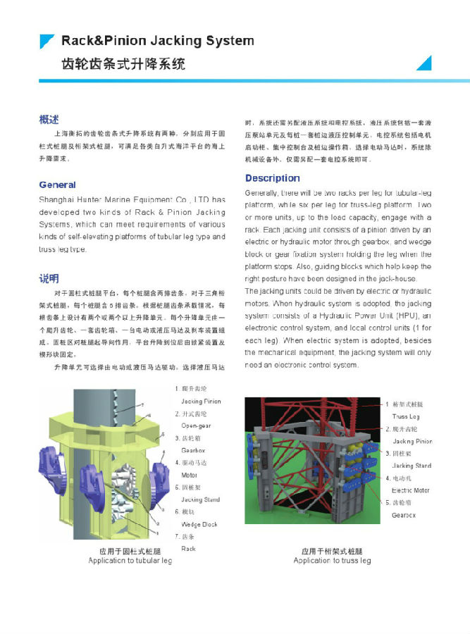 液压插销式平台升降系统(双步进)