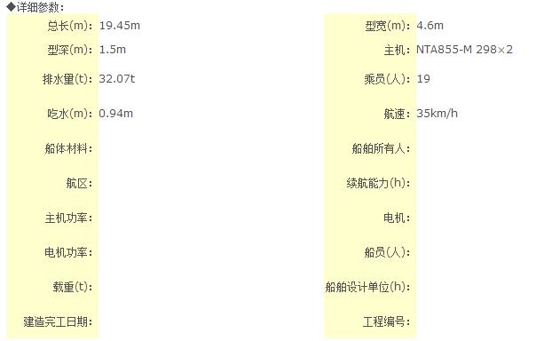 19米水政执法艇