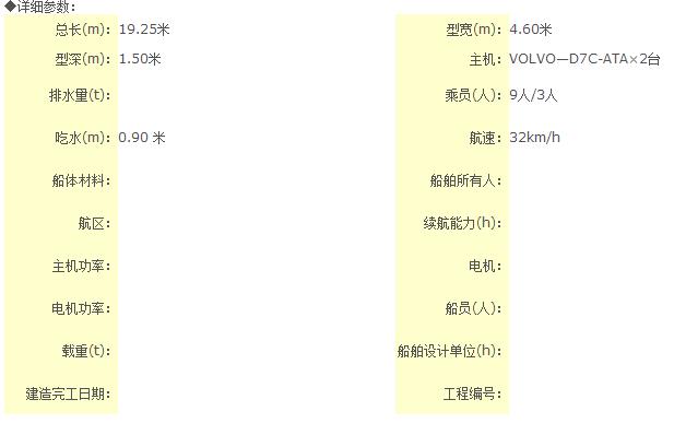 19米公安巡逻艇