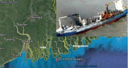 “SSL Kolkata”号燃烧三周后沉没