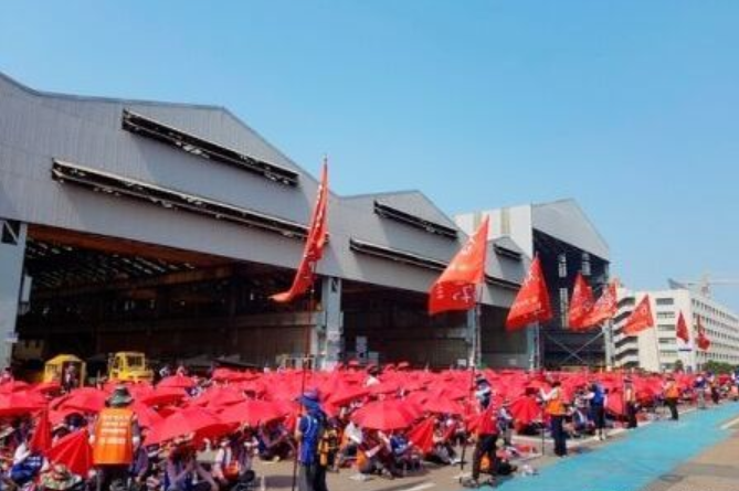 全面罢工！现代重工工人今年首次总罢工