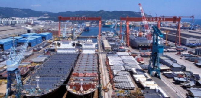 韩国造船业接单量连续4月位居全球第一