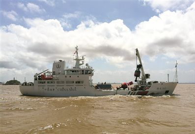 江南造船造全球首艘三维设计航标船试航