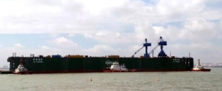 上海中远海运重工“中海浦东”号浮船坞改装完工 上海中远海运重工“中海浦东”号浮船坞改装完工